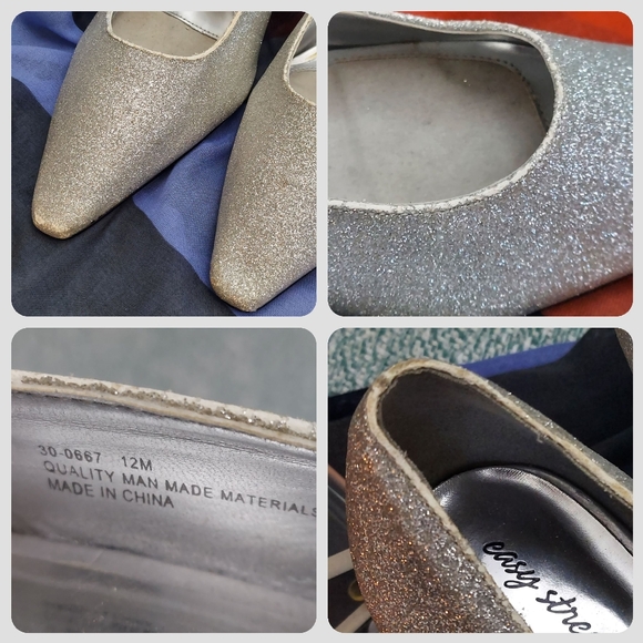 Silver Glitter Pumps - Picture 9 of 9